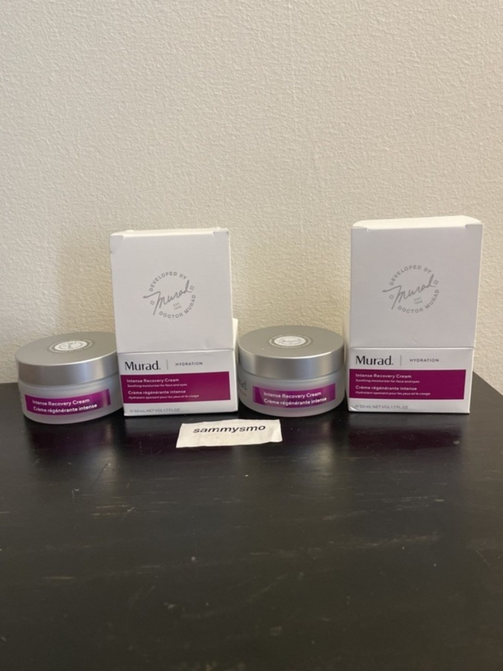 Murad hydration intense recovery cream moisturizer, step 3 1.7 oz x2 containers